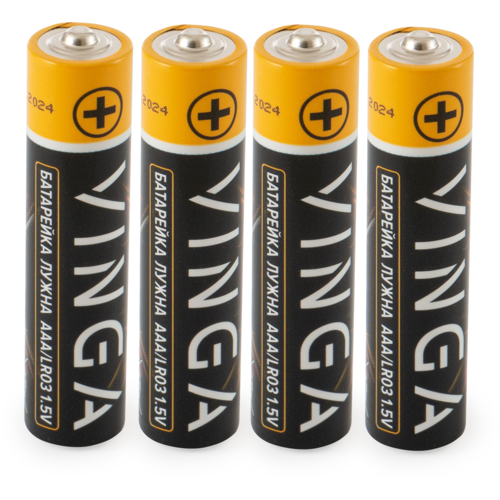Батарейка AAA LR03 Alkaline 4pcs Blister Vinga (VJABAAA4) - зображення 2