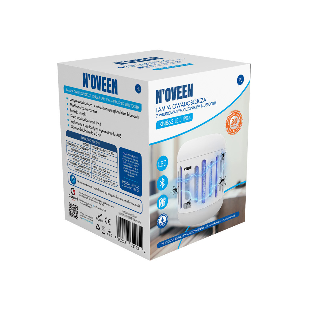 Інсектицидна лампа N'oveen IKN863 (RL074516) - зображення 2