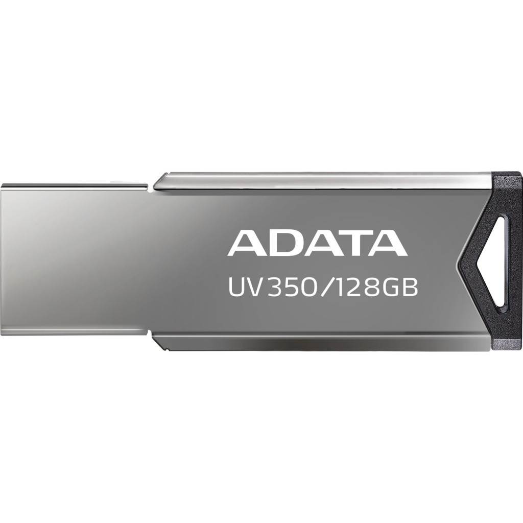 USB флеш накопичувач ADATA 128GB UV350 Metallic USB 3.1 (AUV350-128G-RBK) - зображення 2