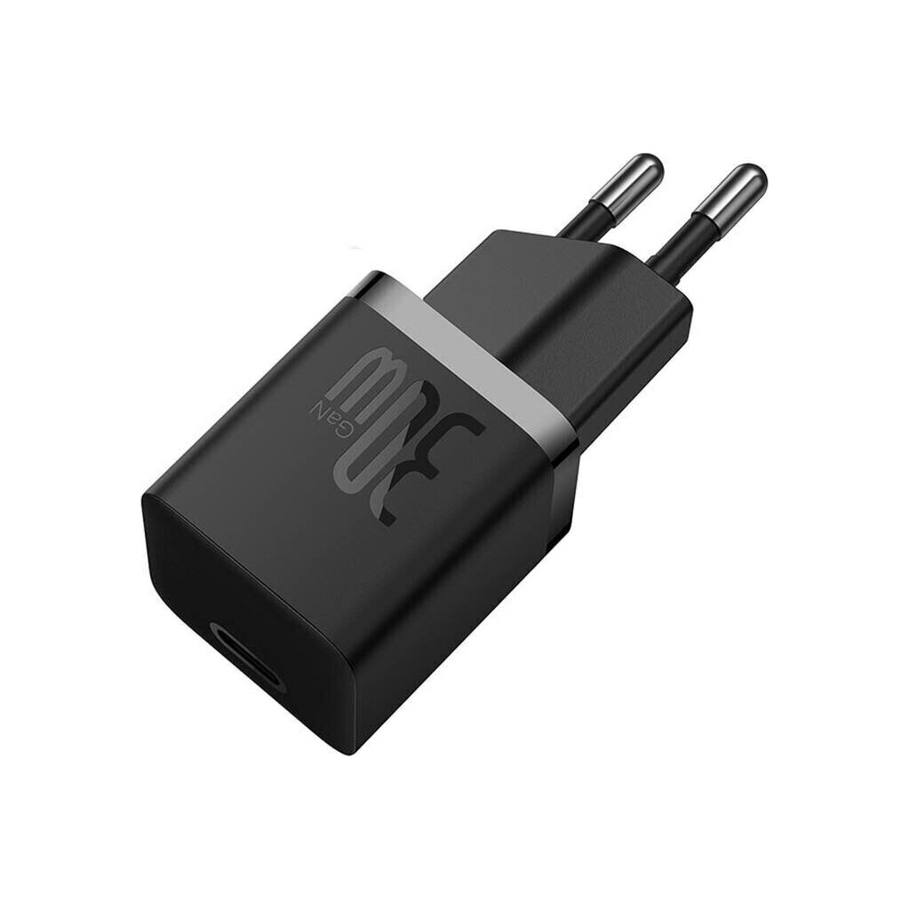 Зарядний пристрій Baseus GaN5 Fast Charger USB-C 30W black (CCGN070401) - изображение 4