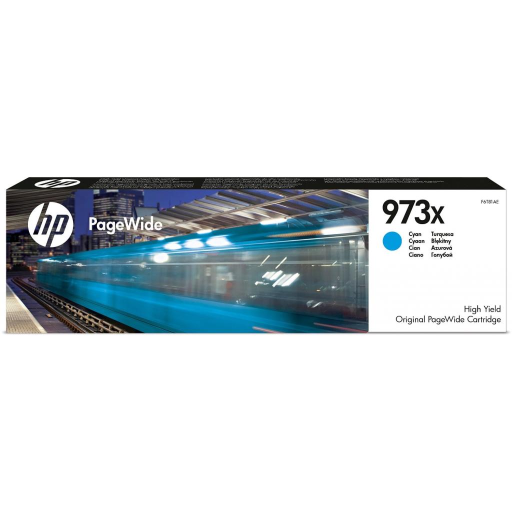 Картридж HP DJ No.973X Cyan (PageWide Pro 477dw) (F6T81AE) - зображення 1