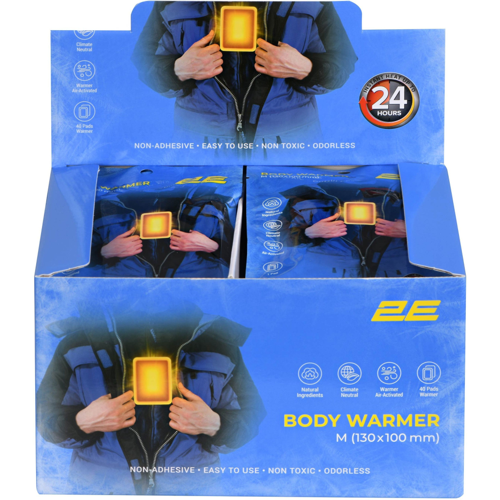Хімічна грілка 2E для тіла, розмір M (130x100мм), неклейка, до 24 годин (2E-BWNA24M) - изображение 4