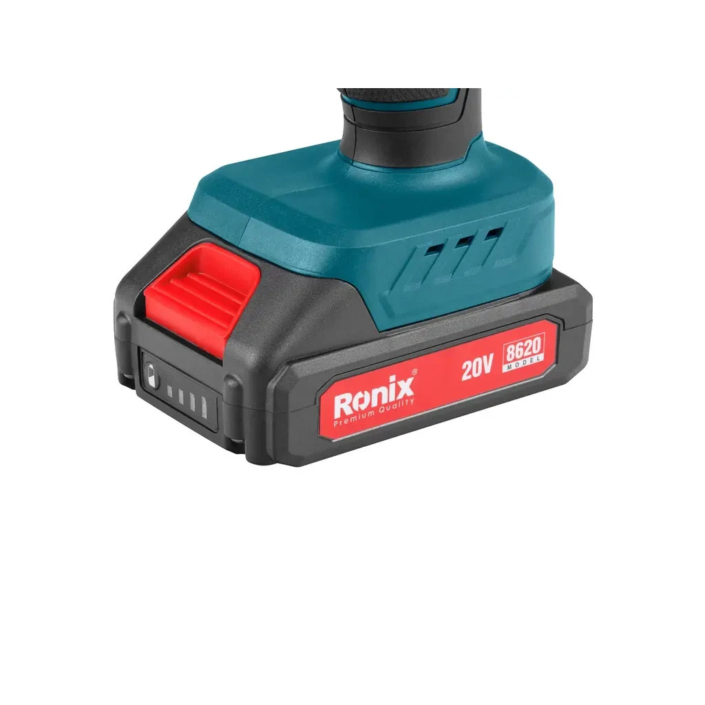 Шуруповерт Ronix акумуляторний 20В, 1.5Ah x 2 (8620) - зображення 5