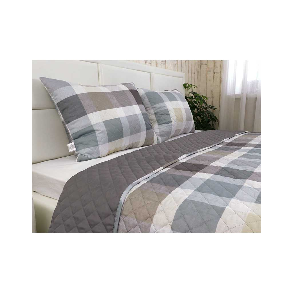 Покривало Руно двостороннє Клітинка 212х240 см (329.53У_Клітинка) - изображение 2