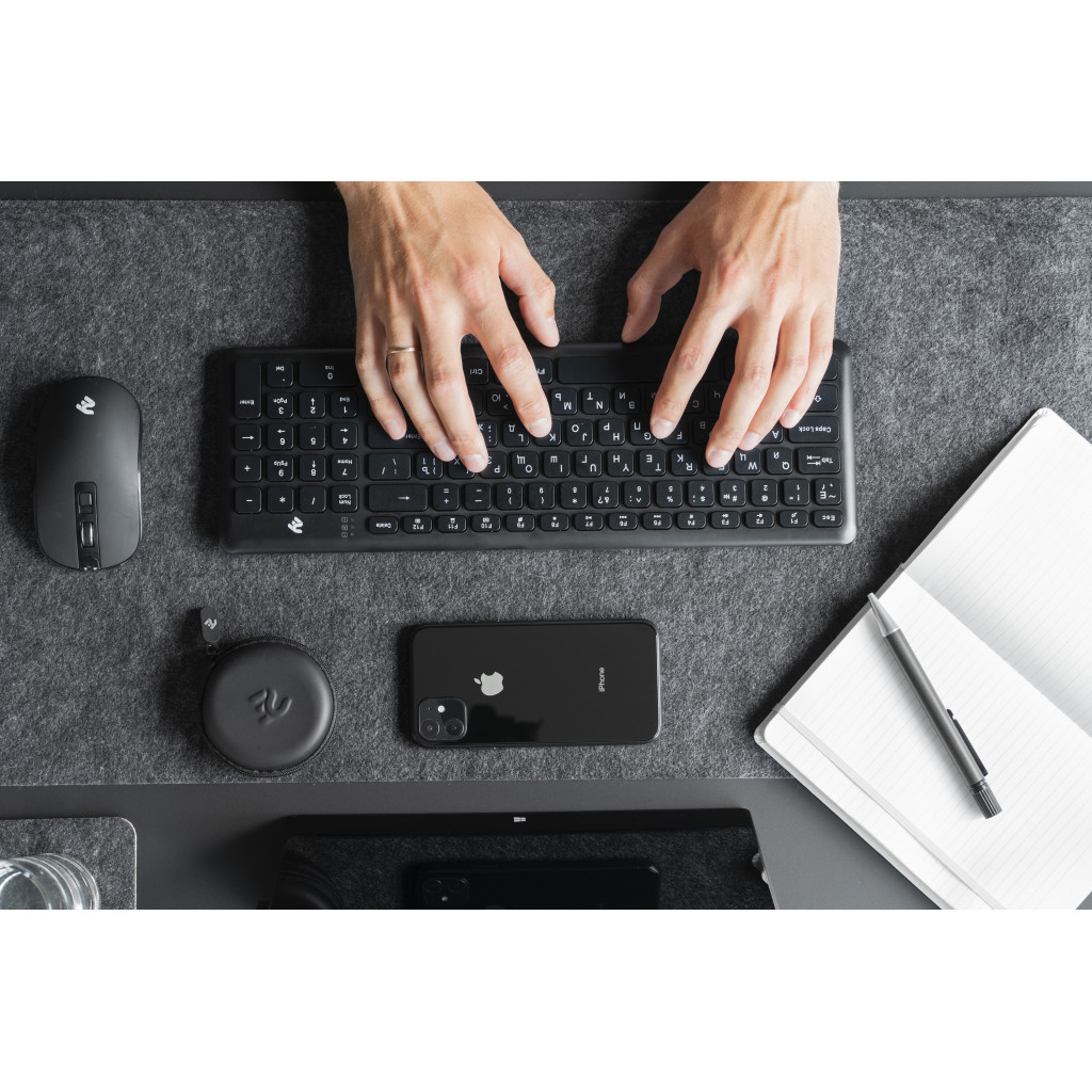 Клавіатура 2E KS230 Slim Wireless Black (2E-KS230WB) - зображення 9