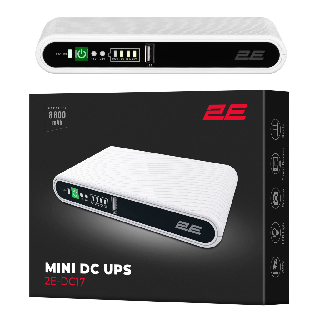Пристрій безперебійного живлення 2E Mini DC 17Вт (2E-DC17) - зображення 9