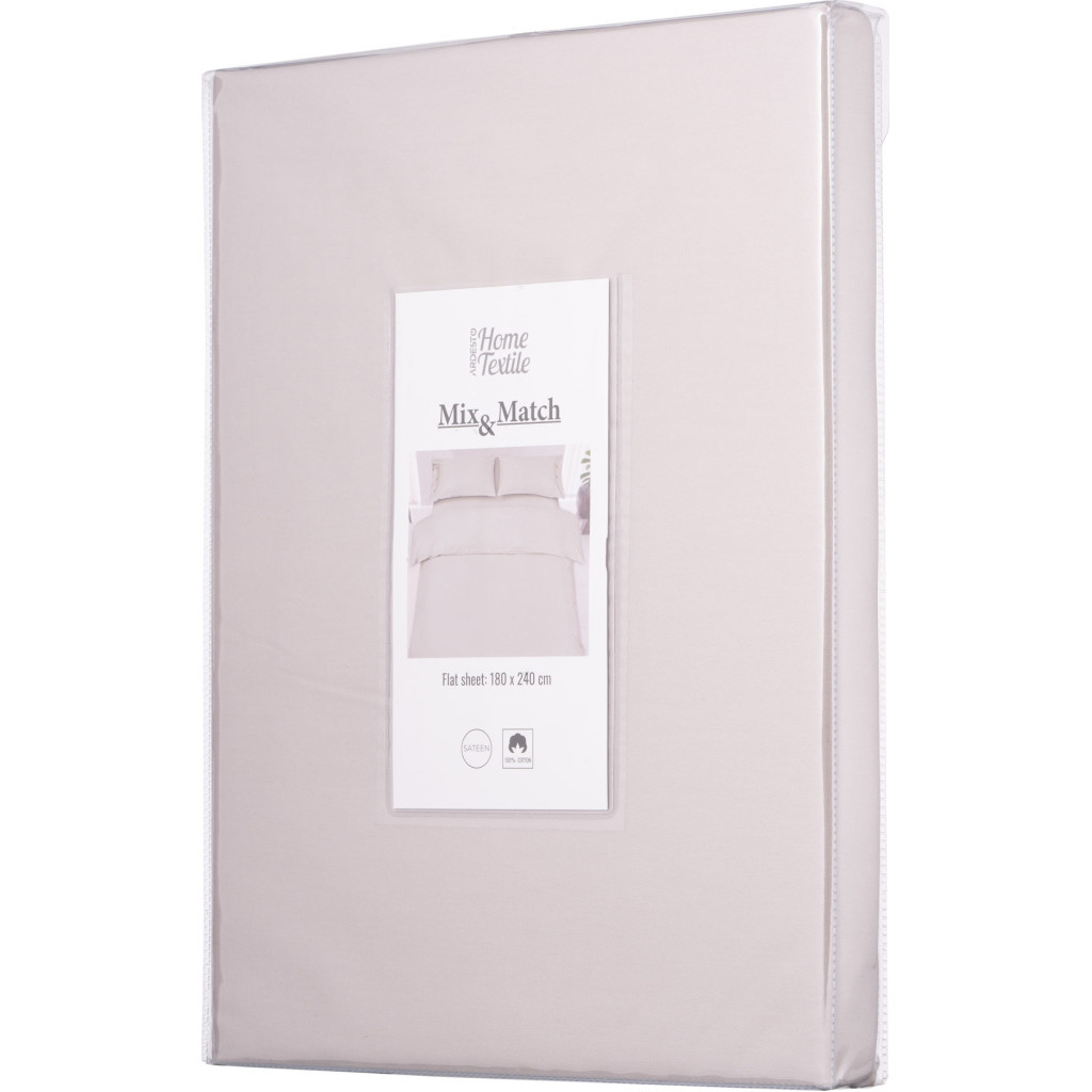 Простирадло Ardesto Mix&Match сатин 240х260 см айворі (ART2426FSC) - зображення 5