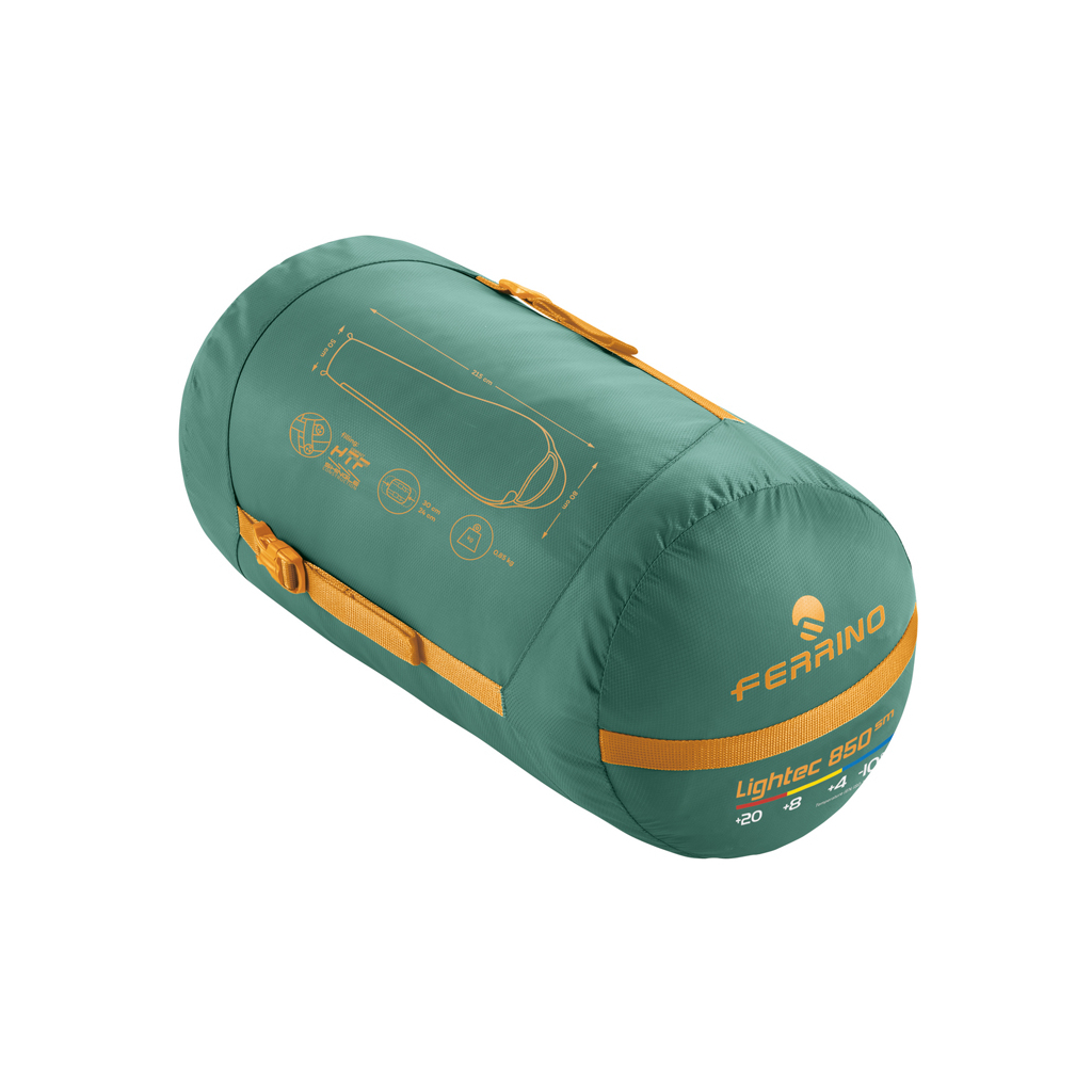 Спальний мішок Ferrino Lightec SM 850 +4C Green/Yellow Left (928102) - зображення 3