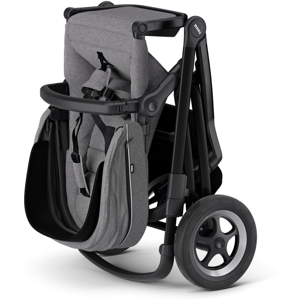 Коляска Thule Sleek 2 в 1 Black/Grey Melange (TH 11000023) - зображення 5