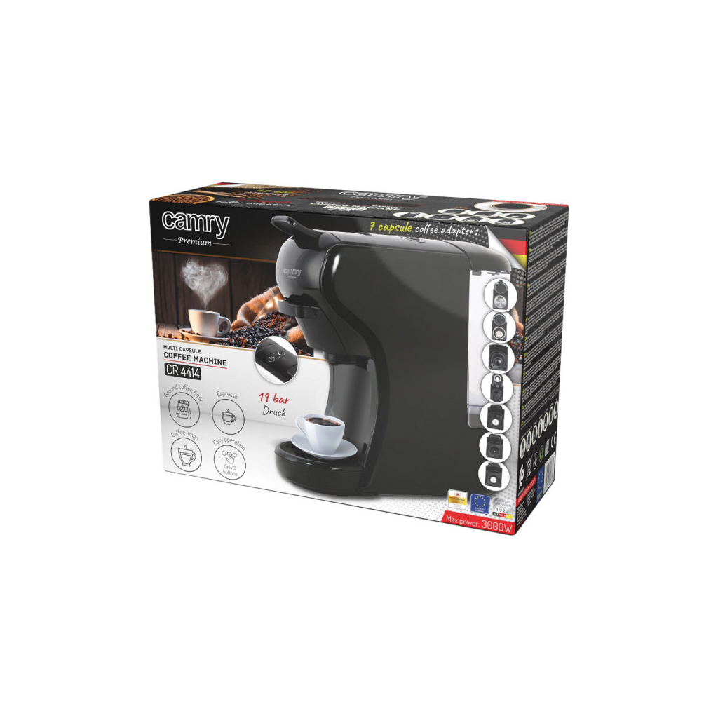 Капсульна кавоварка Camry CR 4414 black - зображення 10