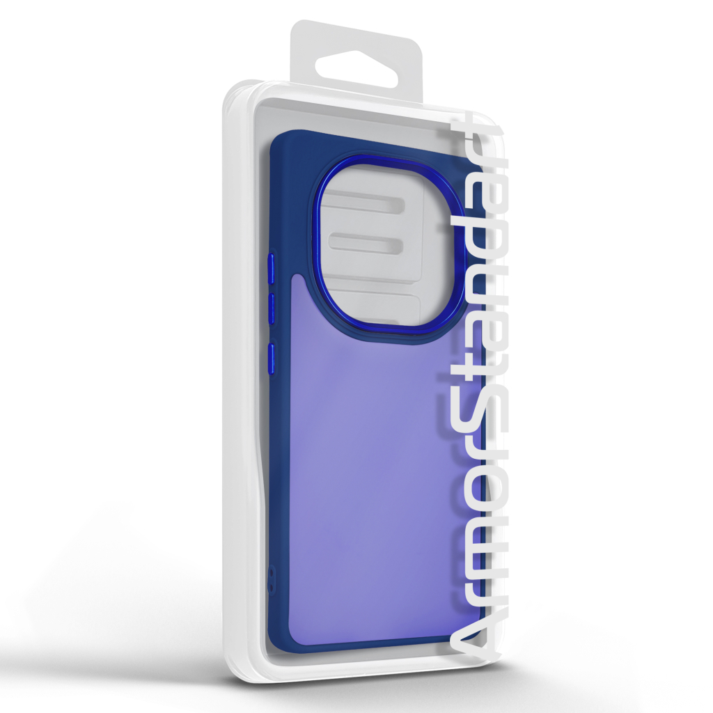 Чохол до мобільного телефона Armorstandart Frame Xiaomi Redmi Note 14 Pro 4G Blue (ARM79870) - зображення 3