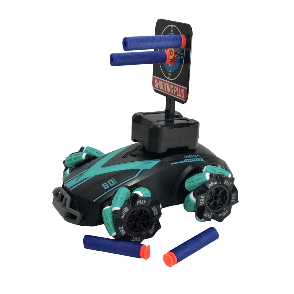 Радіокерована іграшка UFT Дрифтова машинка Танк-всюдихід Стріляє м'якими дротиками з підсвічуванням (UFTGC3) - picture 4