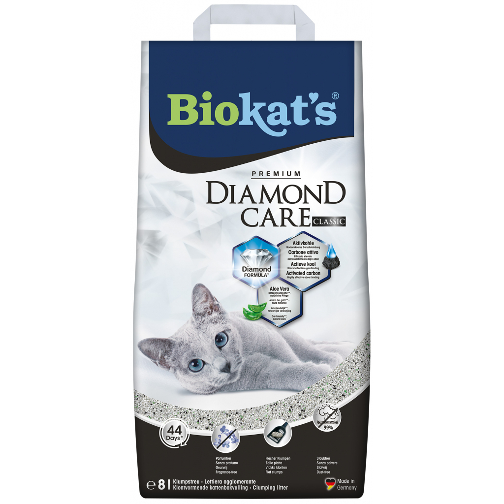Наповнювач для туалету Biokat's DIAMOND CARE CLASSIC 8 л (4002064613253) - зображення 1