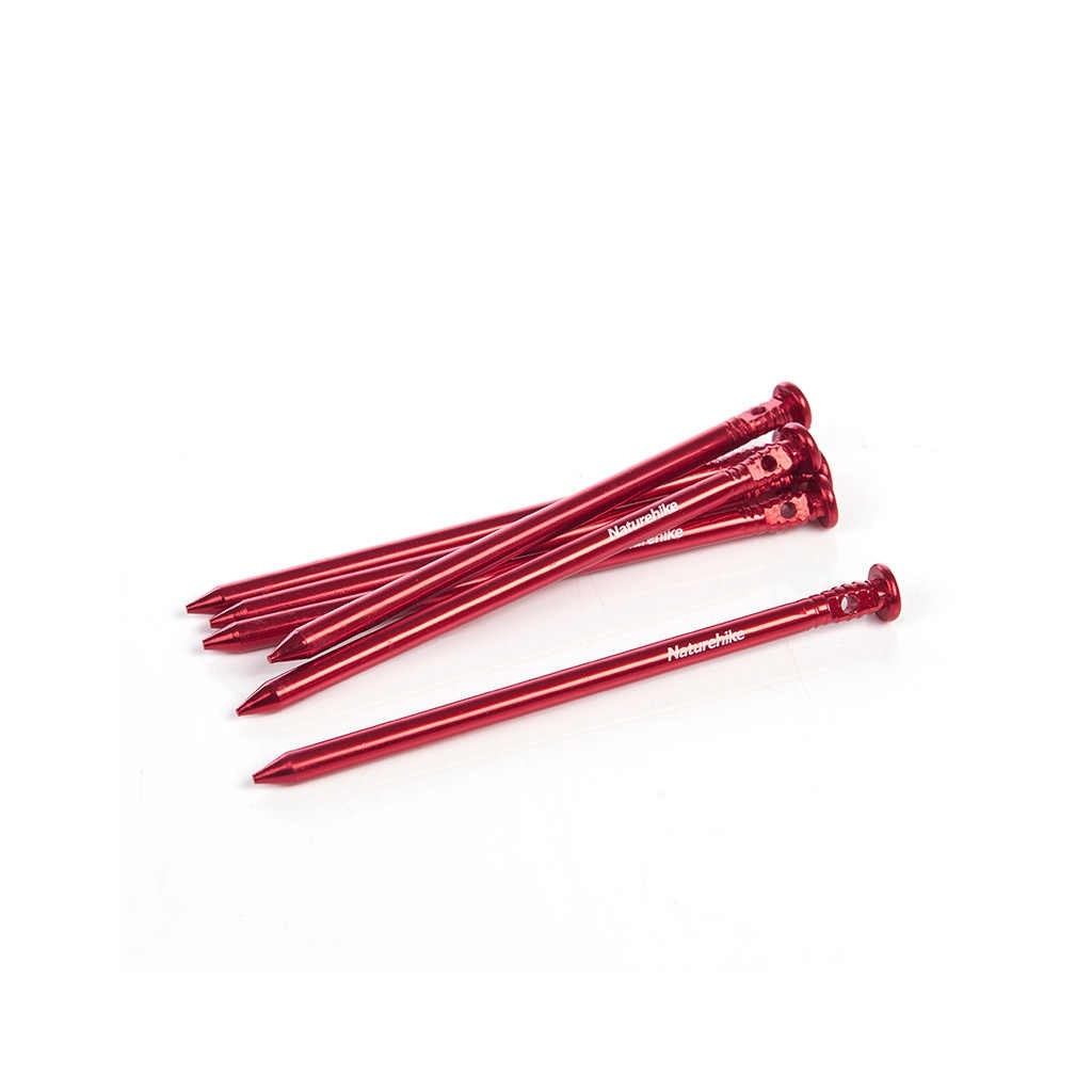Комплект кілочків Naturehike NH17D025-D 15 см 6 шт Red (6927595723357) - зображення 1