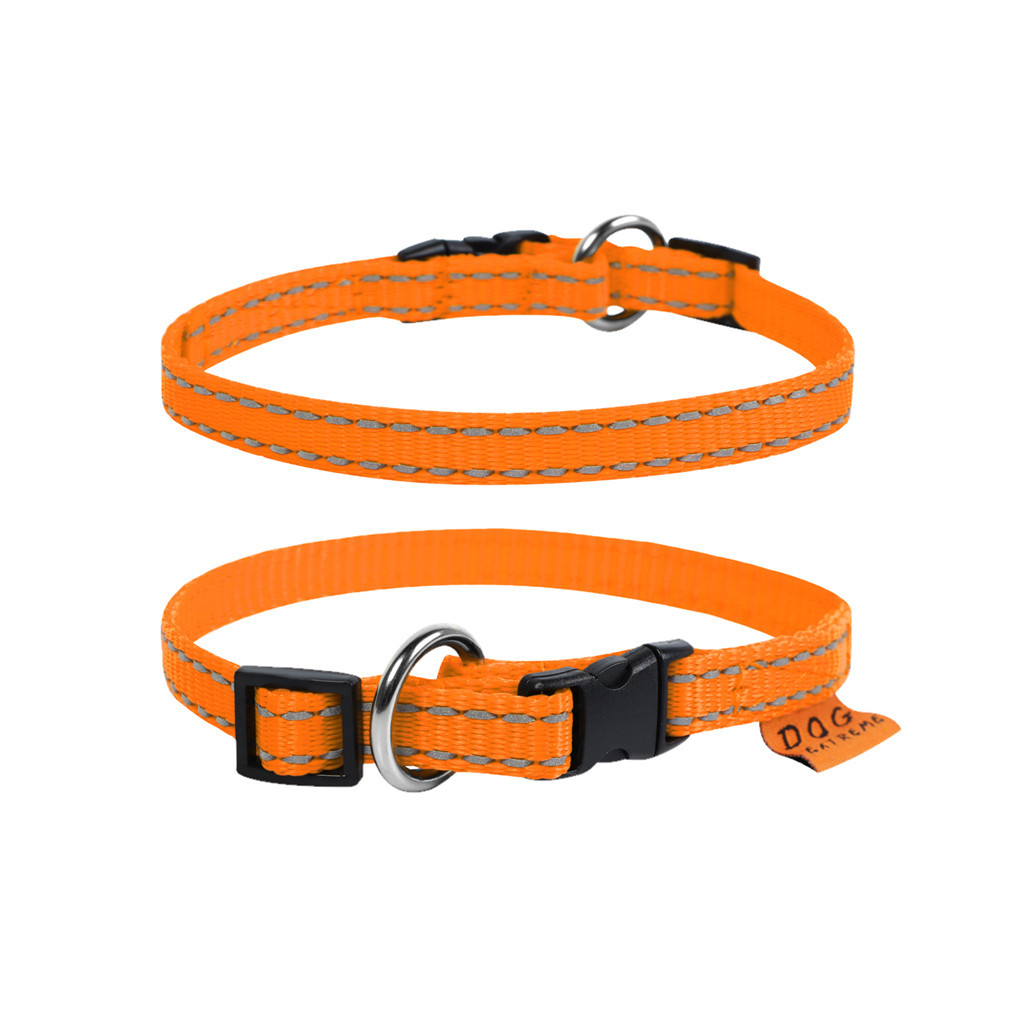 Нашийник для тварин Dog Extreme з нейлону регульований Ш 25 мм Д 31-49 см помаранчевий (02524) - зображення 2