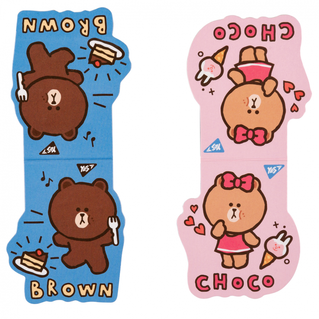 Закладки для книг Yes магнітні Line Friends Brown and Choco, 2шт (708106) - зображення 3