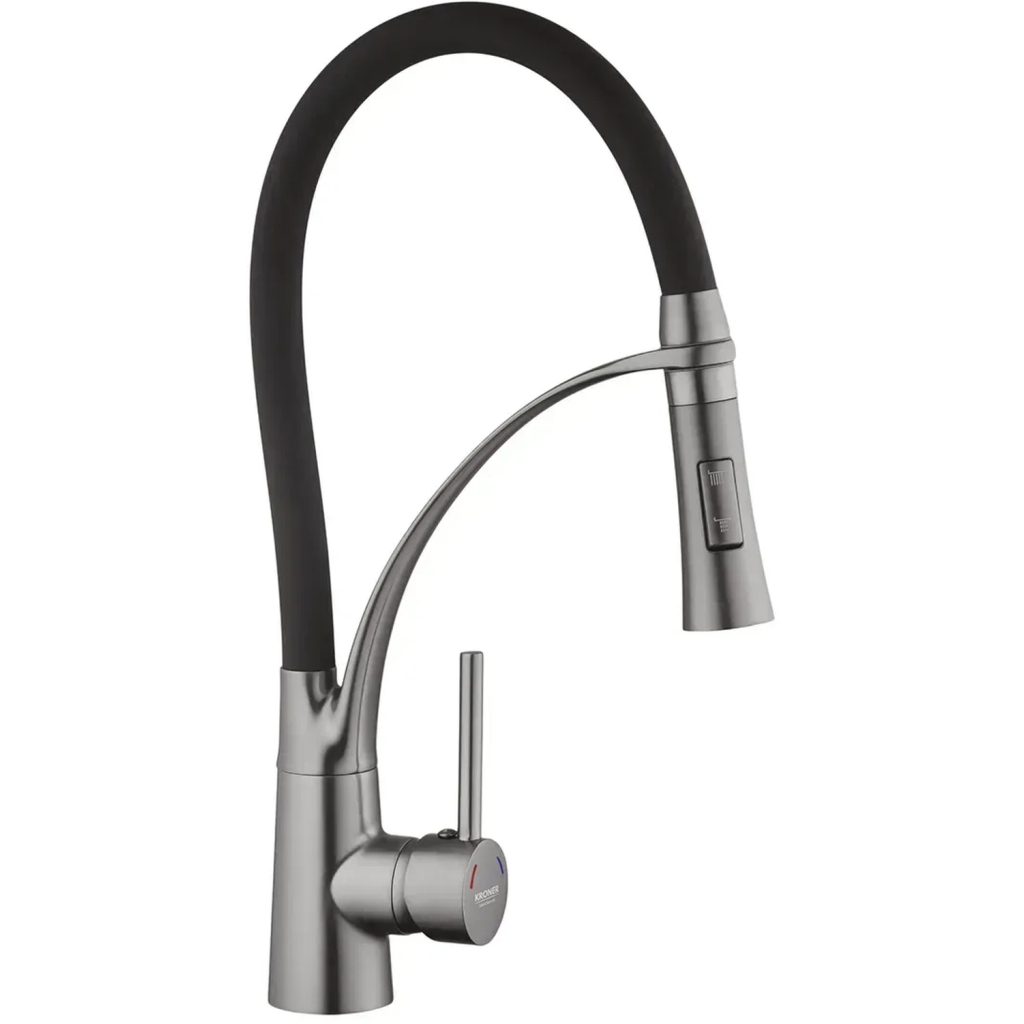 Змішувач Kroner Ersel-GRP03393BLK (CV033800) - зображення 1