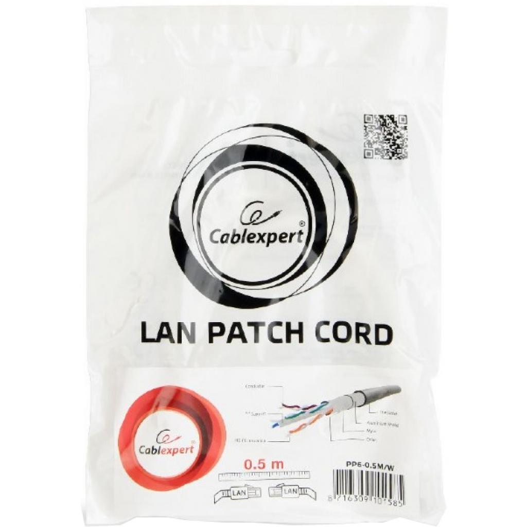 Патч-корд Cablexpert 1м FTP cat 6, white (PP6-1M/W) - зображення 3