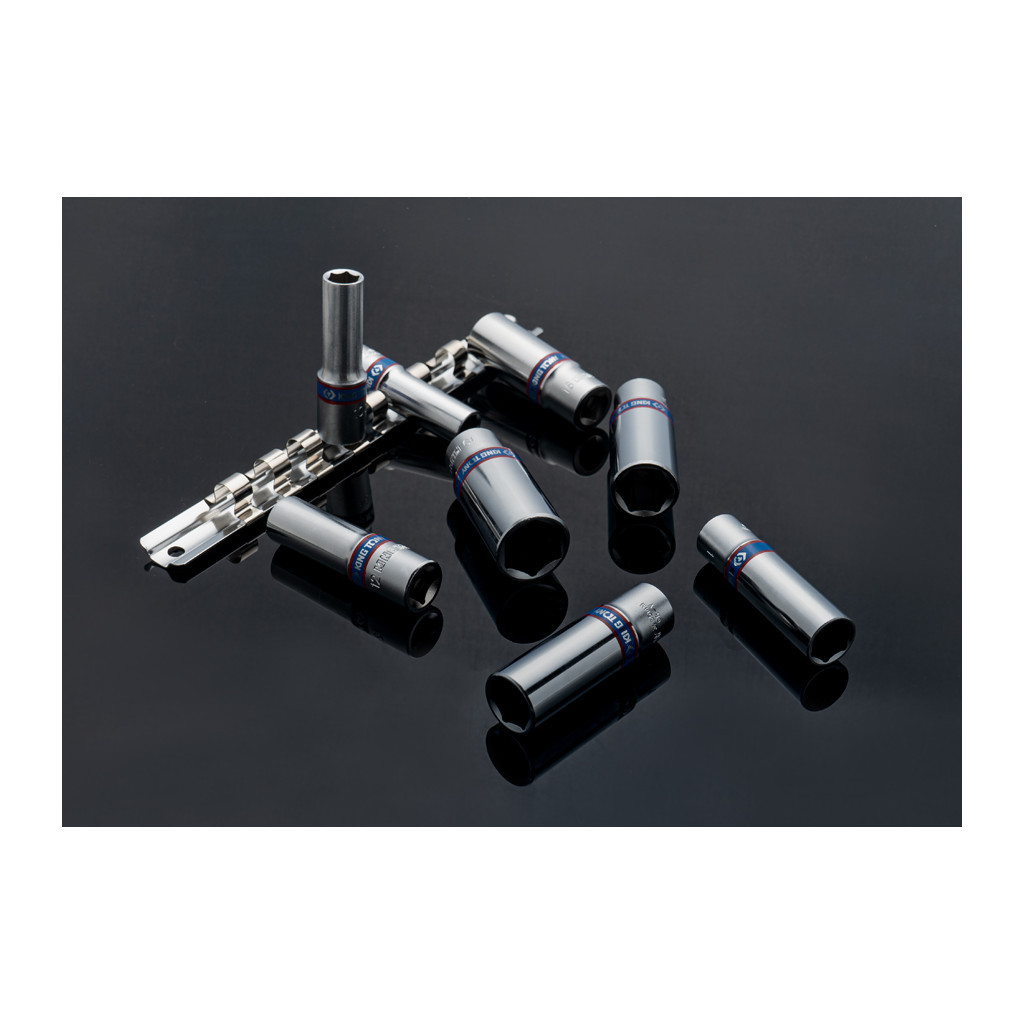 Набір головок KING TONY 3/8" 8 шт. 10-19 мм (3508MR10) - зображення 4