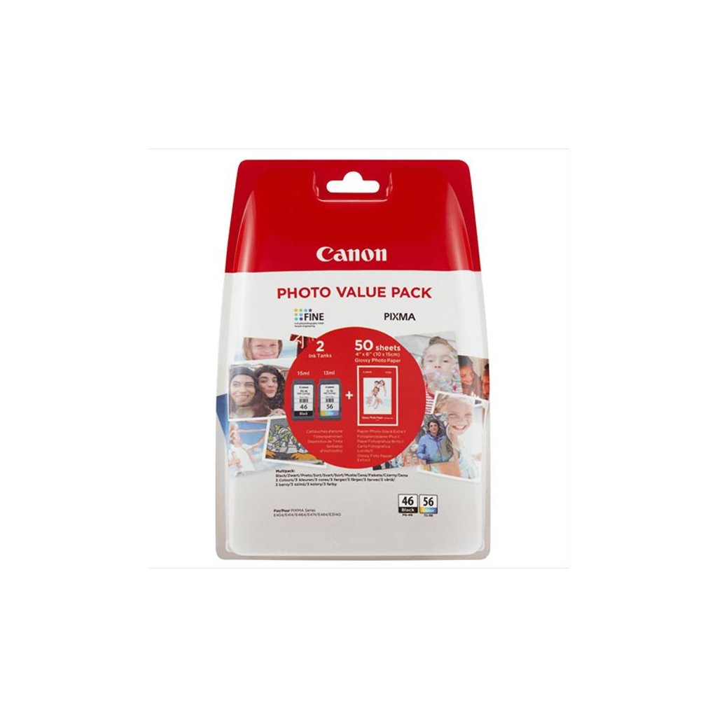 Картридж Canon PG-46 + CL-56 + Paper (Multi Pack) (9059B003/9059B006) - зображення 1