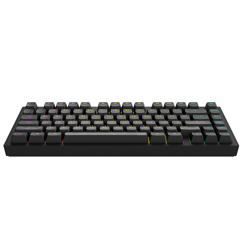 Клавіатура Dark Project ALU81 Terra Nostra PBT RGB Mech G3MS Moonstone Black (DPKB_NOSTRA_81_ANSI_BLACK_UA) - зображення 6