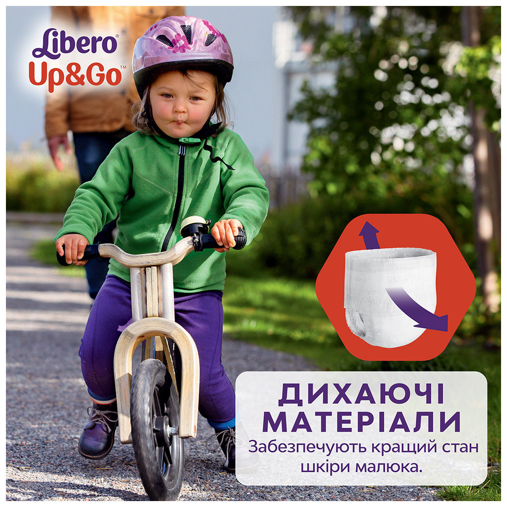 Підгузки Libero Up&Go 5 (10-14 кг) 30шт (7322540353457) - зображення 4