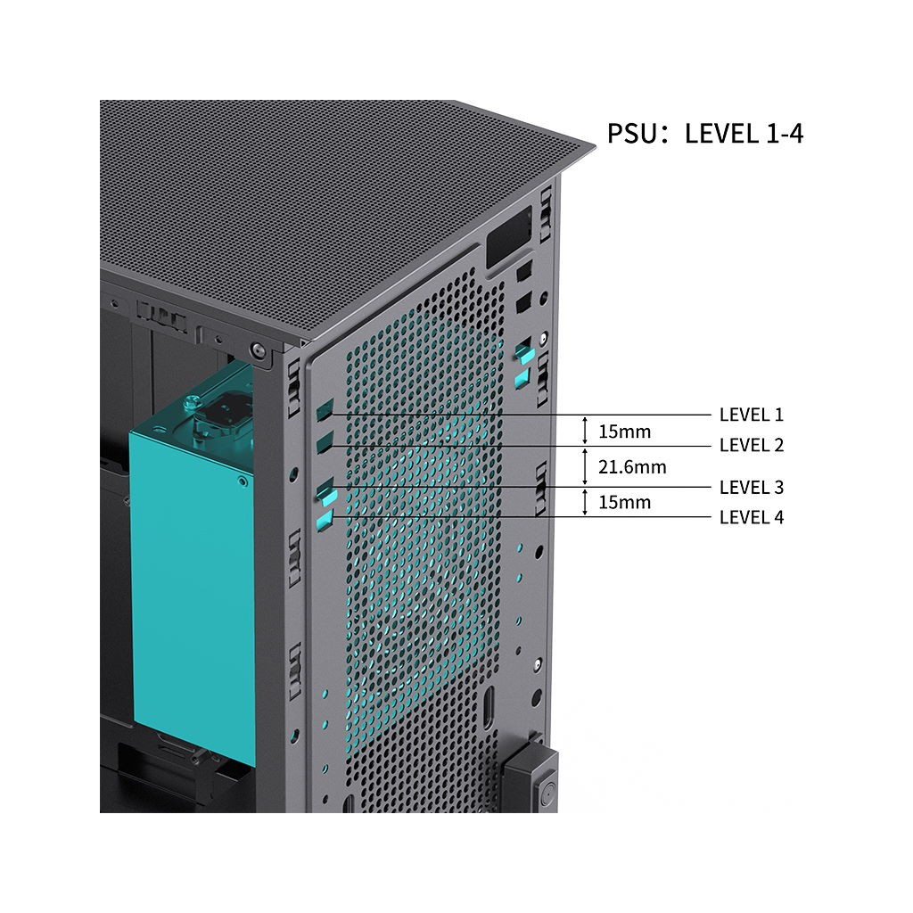 Корпус JONSBO D41 MESH SC Black - зображення 4
