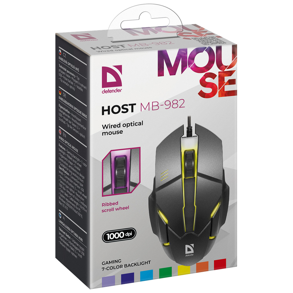 Мишка Defender Host MB-982 USB Black (52982) - зображення 3