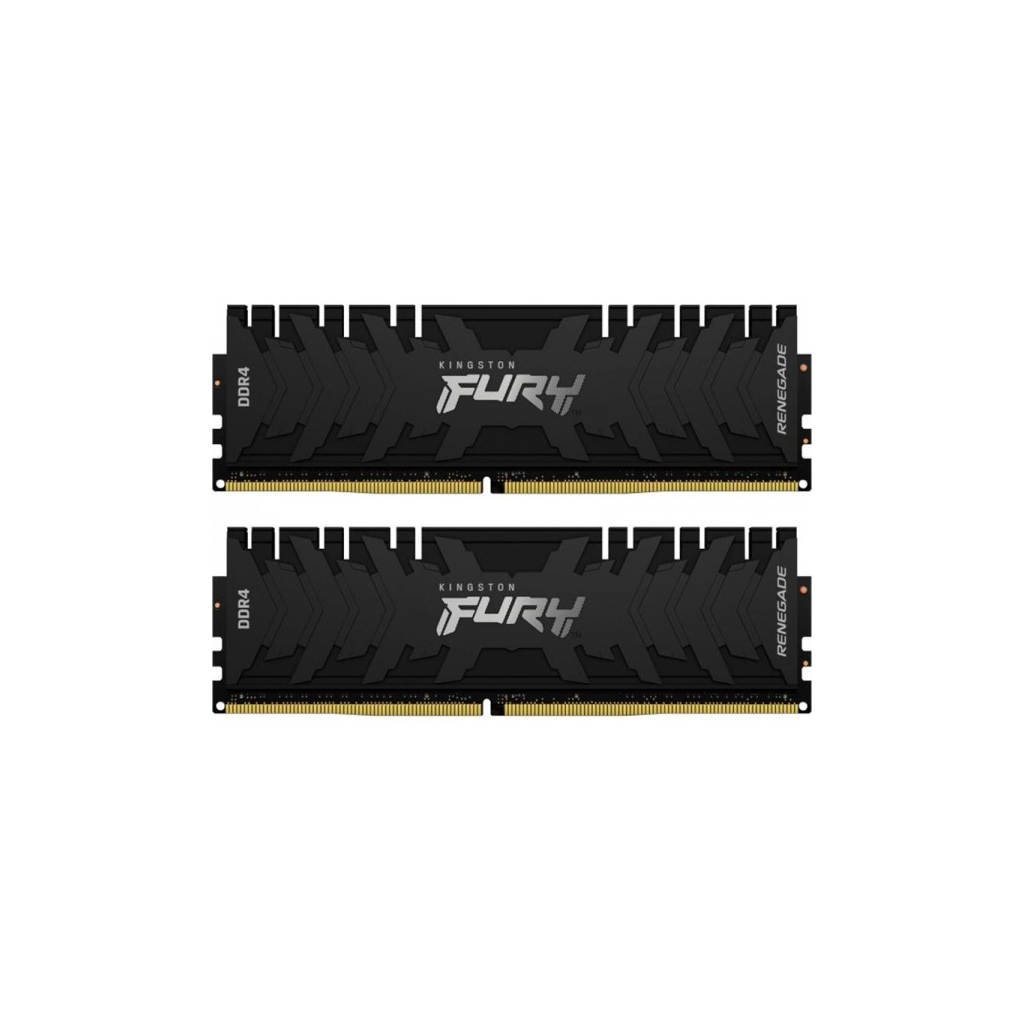 Модуль пам'яті для комп'ютера DDR4 32GB (2x16GB) 4266 MHz Renegade Black Kingston Fury (ex.HyperX) (KF442C19RB1K2/32) - зображення 1