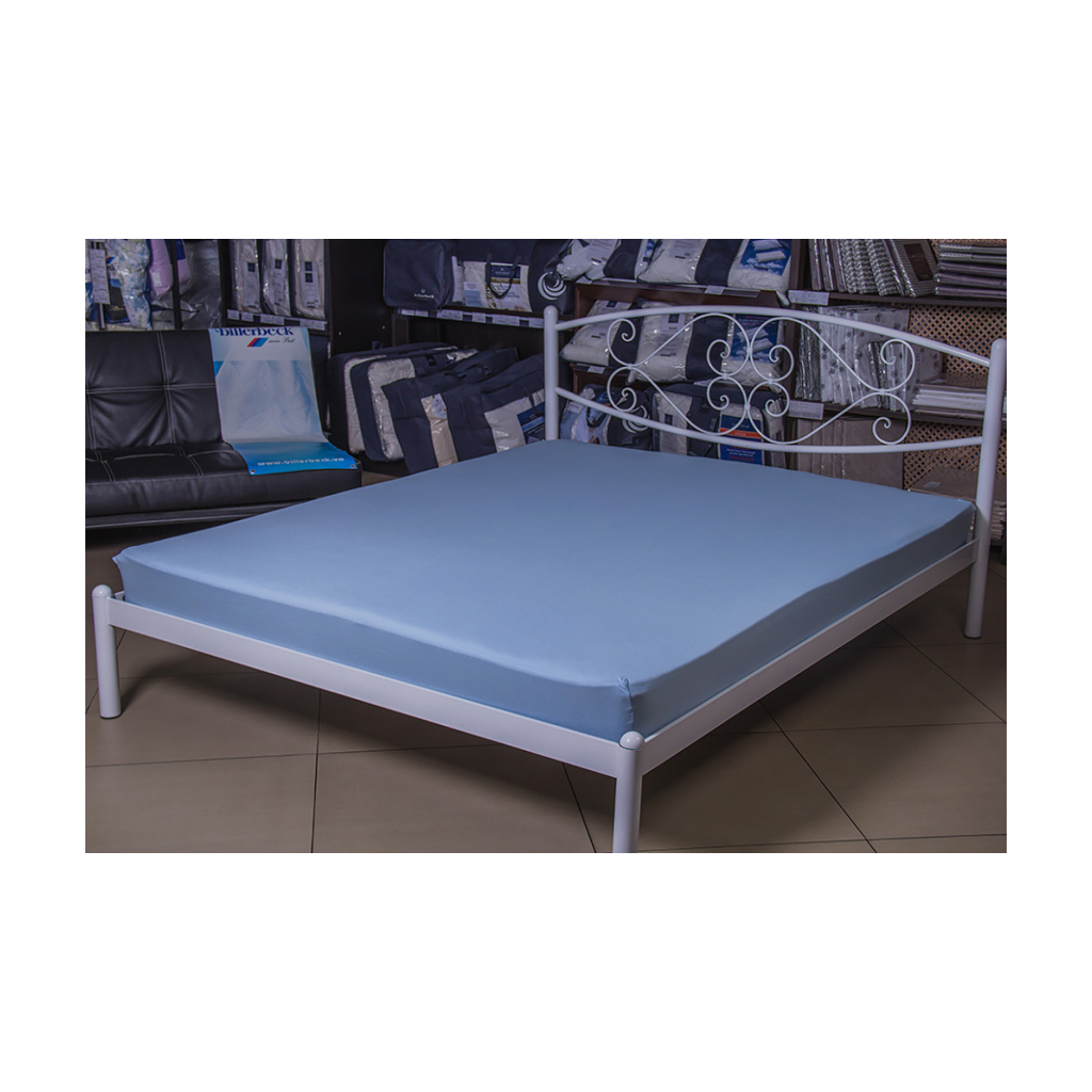 Простирадло Billerbeck трикотажне на резинці світло-блакитне 100х200 см (1671-Е24) - зображення 2