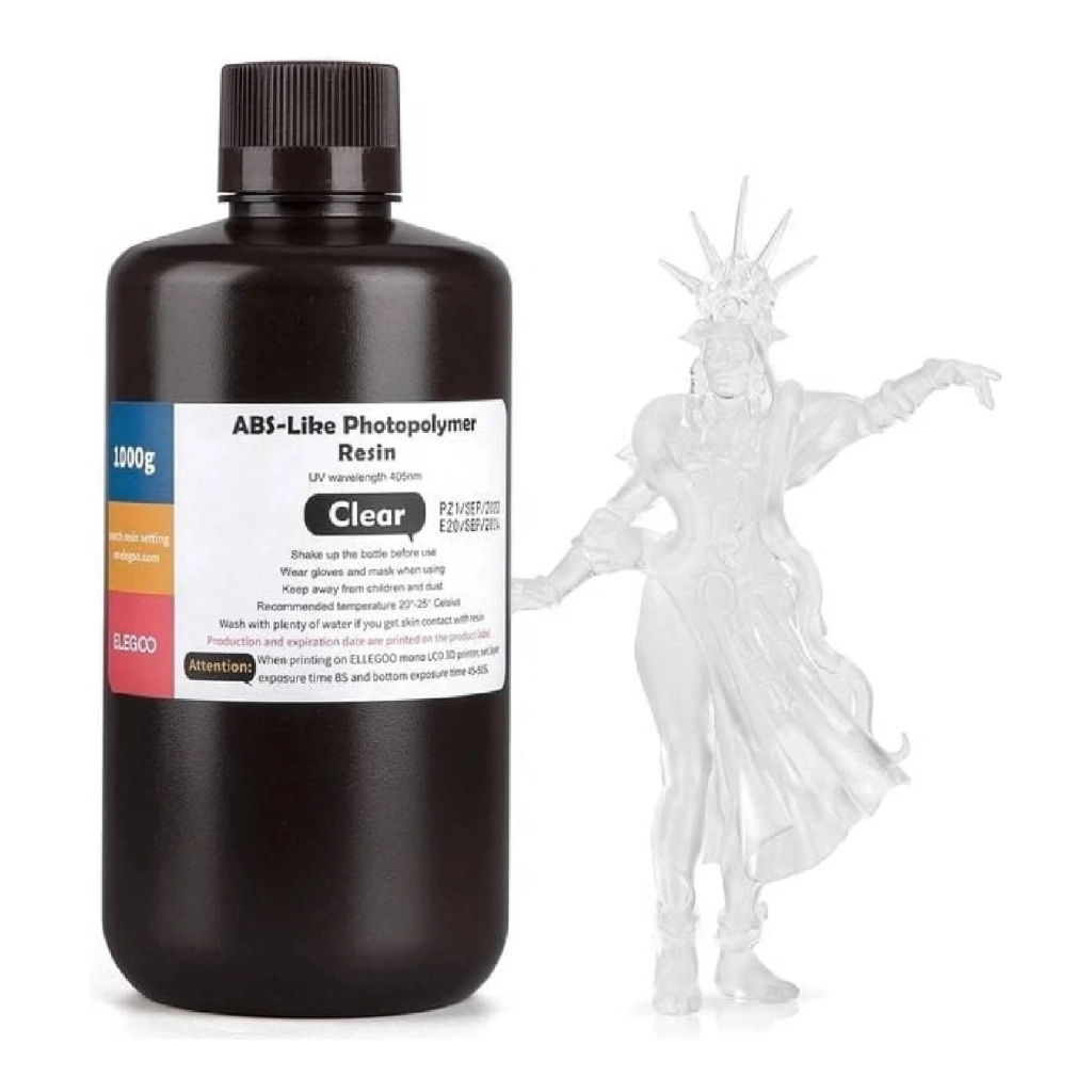 Фотополімерна смола ELEGOO Resin, ABS-like 1кг, clear (50.103.0099) - зображення 1