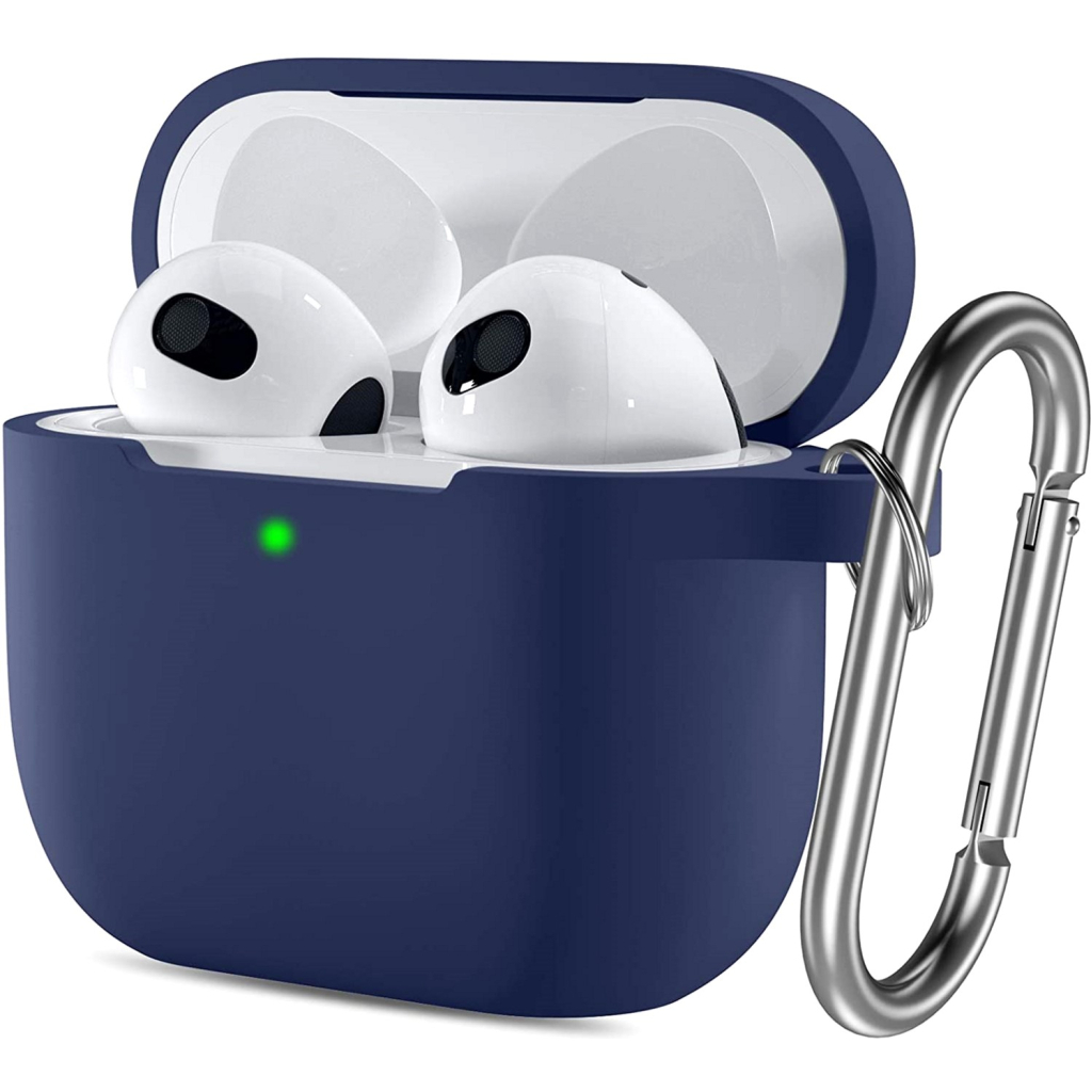 Чохол для навушників BeCover Silicon для Apple AirPods (3nd Gen) Deep Blue (707178) - зображення 2