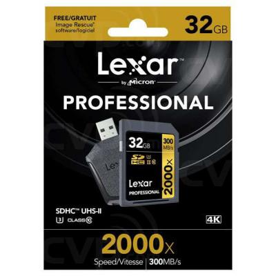 Карта пам'яті Lexar 32GB SDHC class 10 UHS-II U3 (LSD32GCRBEU2000R) - зображення 3