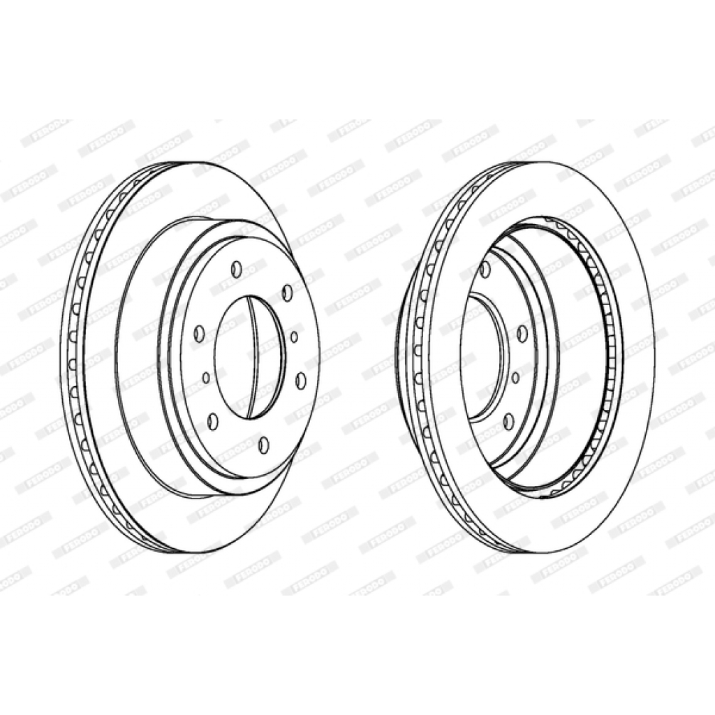 Гальмівний диск FERODO DDF1385C - зображення 1