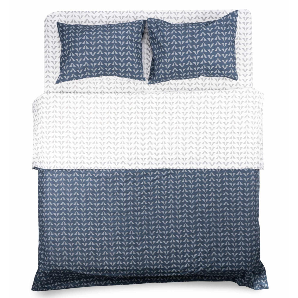 Постільна білизна Ardesto Gloria сатин синій євро 200х220 (ART2022DB) - зображення 1