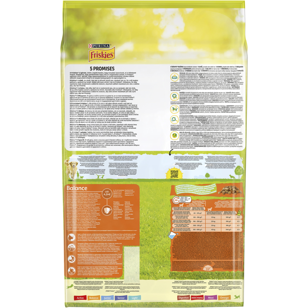 Сухий корм для собак Purina Friskies Balans з куркою й овочами 10 кг (7613031395491) - зображення 3