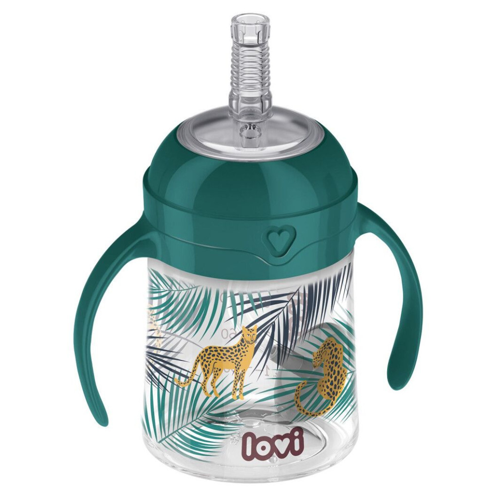 Поїльник-непроливайка Lovi Jungle Vibes з трубочкою та обтяжувачем 150 мл (35/366) - изображение 3