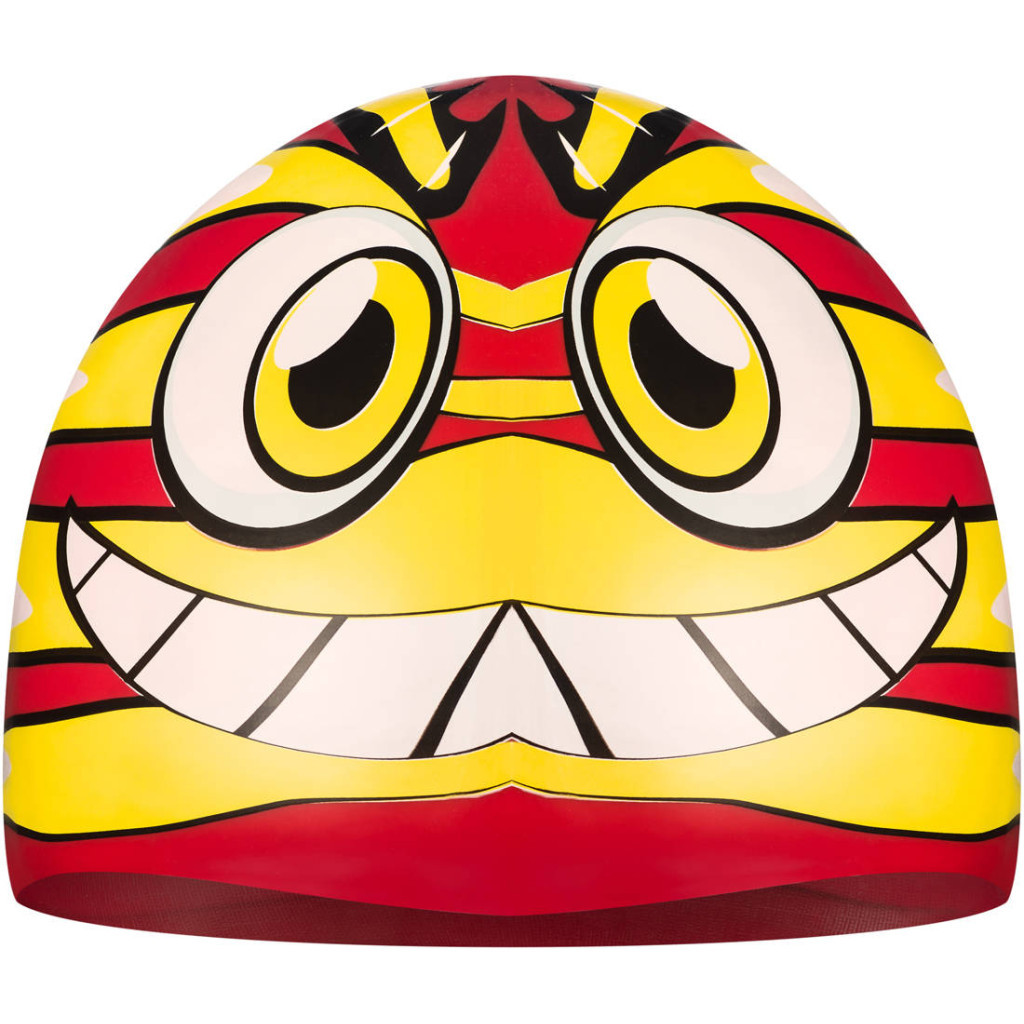 Шапка для плавання Aqua Speed Zoo 115-31-Fish 8694 червоний, жовтий, білий Діт OSFM (5908217686947) - зображення 2