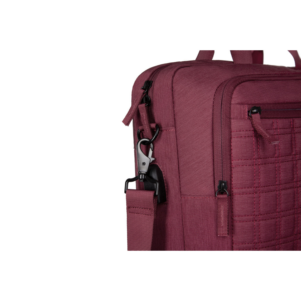 Сумка для ноутбука 2E 16" CrossSquares, Burgundy (2E-CBN9198BG) - зображення 6
