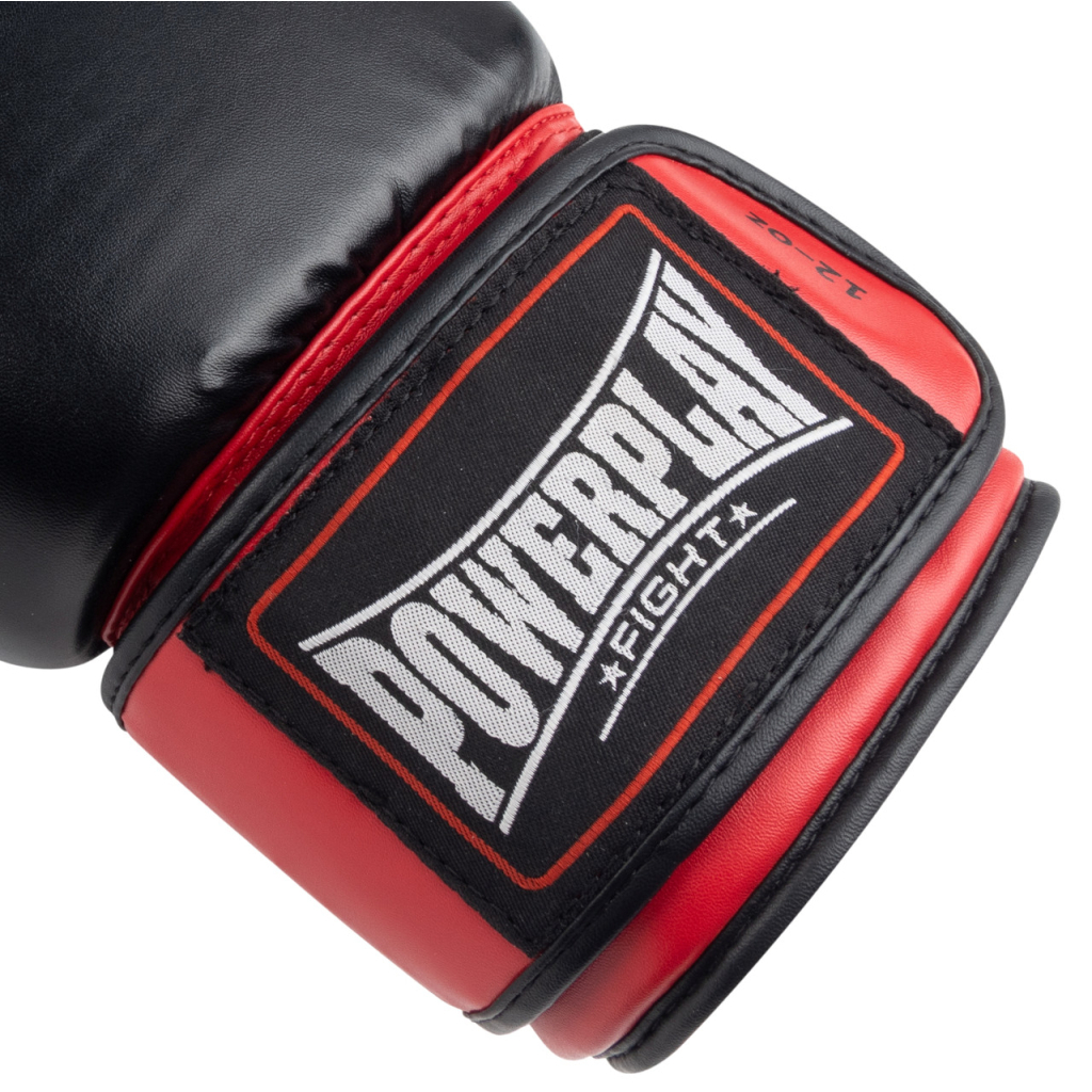 Боксерські рукавички PowerPlay 3004 Classic Чорно-Червоні 12 унцій (PP_3004_12oz_Bl/Red) - зображення 7