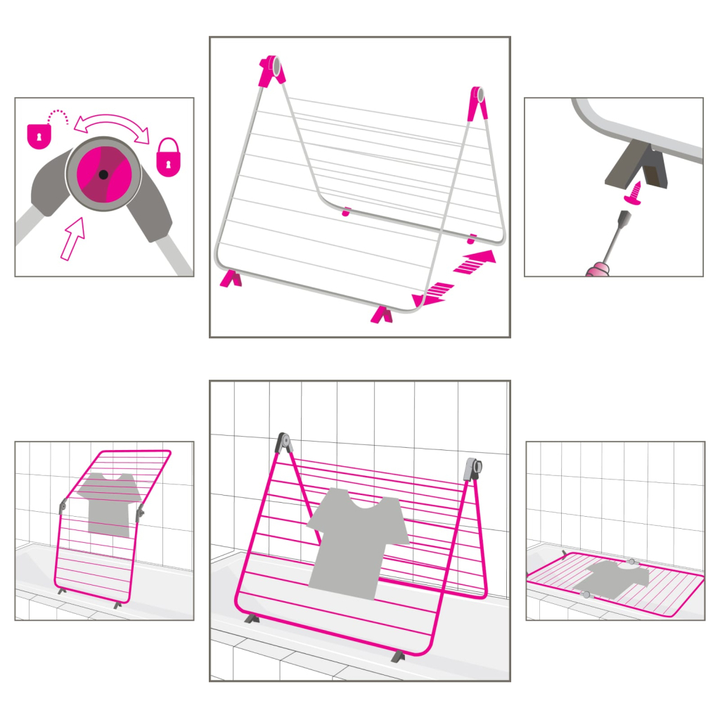 Сушарка для білизни Eurogold На ванну (0505) - зображення 2