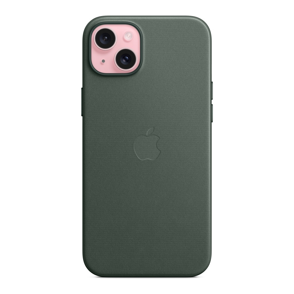 Чохол до мобільного телефона Apple iPhone 15 Plus FineWoven Case with MagSafe Evergreen (MT4F3ZM/A) - зображення 2