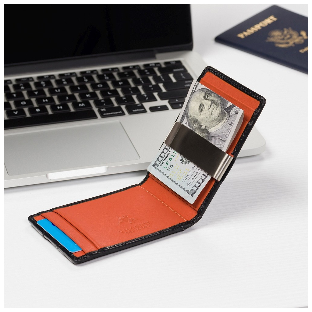 Гаманець Visconti VSL57 Black Monza/Orange (VSL57 BLK/ORG) - зображення 7