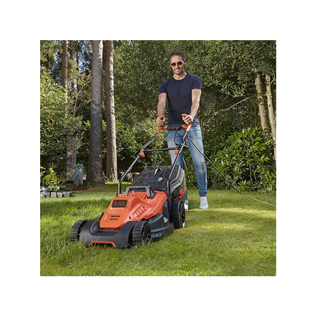 Газонокосарка Black&Decker 1.8 кВт, 42 см (BEMW481BH) - зображення 3