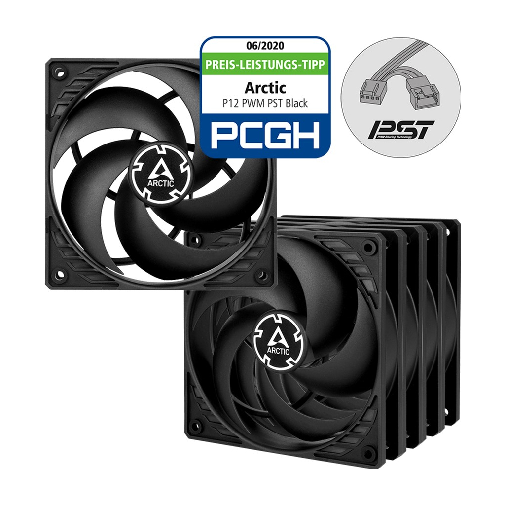 Кулер до корпусу Arctic P12 PWM PST 5pcs (ACFAN00137A) - зображення 2