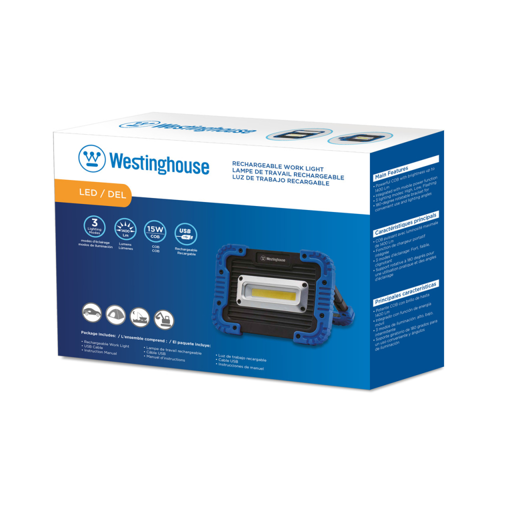 Ліхтар Westinghouse 15W COB LED WF57N + Мicro USB кабель в комплекті (WF57N-CB) - зображення 3