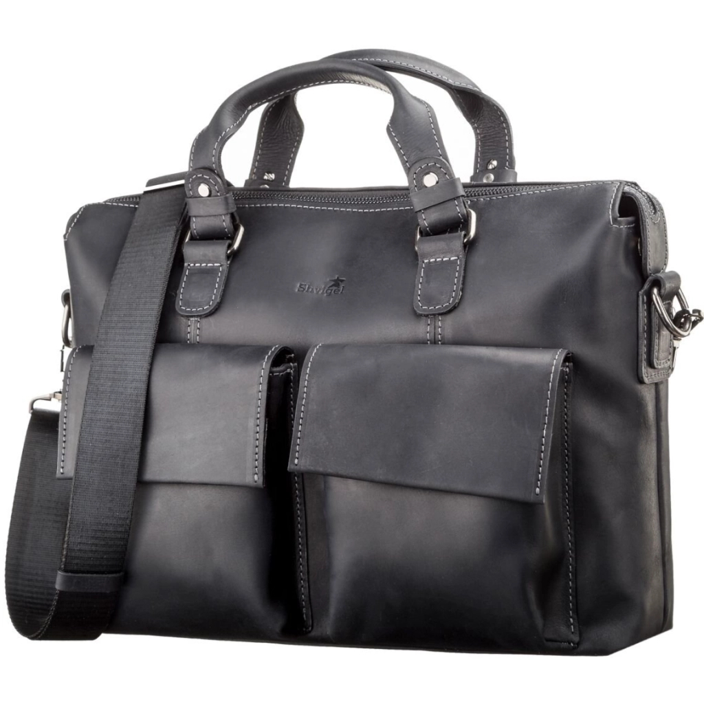 Сумка Shvigel Шкіряна Чорна (11111) - зображення 1