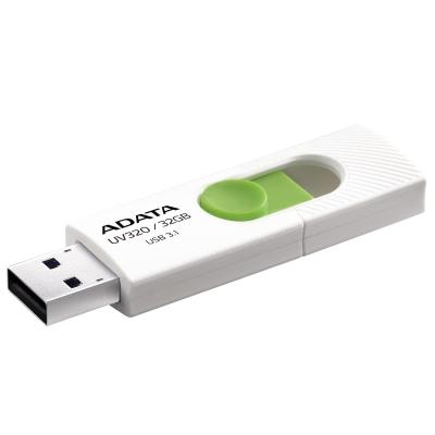 USB флеш накопичувач ADATA 32GB UV320 White/Green USB 3.1 (AUV320-32G-RWHGN) - зображення 3