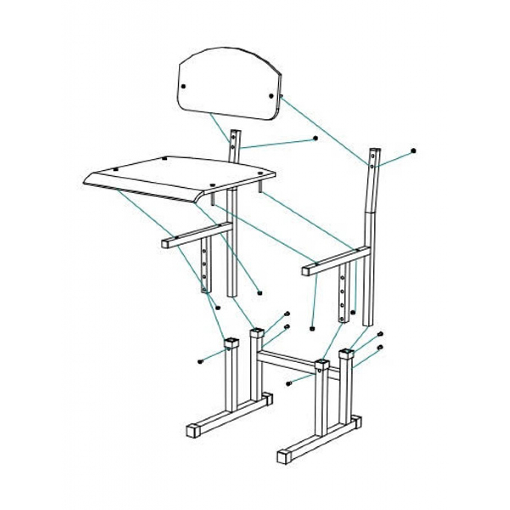 Парта зі стільцем Sector Ніжність трансформер (Ніжність) - зображення 8