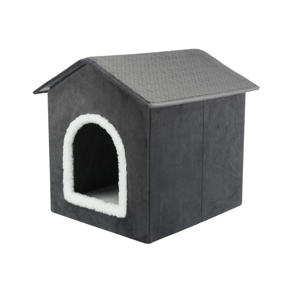 Будиночок для тварин Trixie Лівія 38х41х44 см темно-сірий (4057589379115) - изображение 1